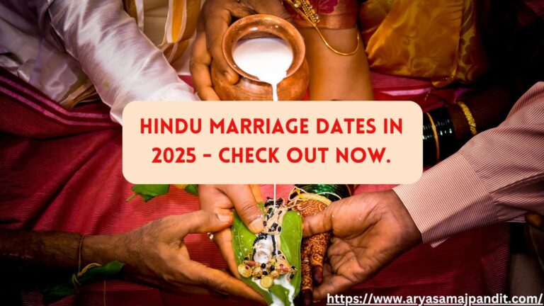 Hindu Marriage Dates in 2025